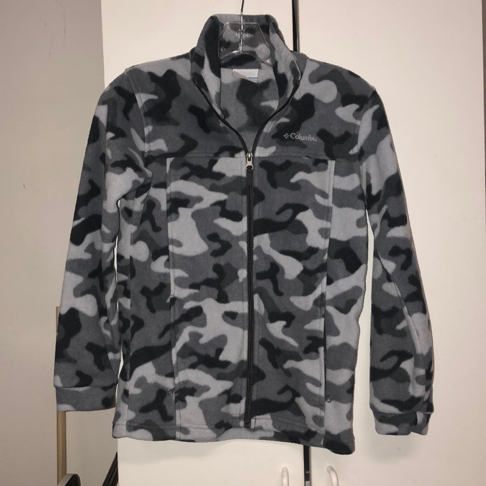 Colombia grey camo zip-up jacket